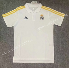 2023-24 Real Madrid White Thailand Soccer Polo Shirt-709
