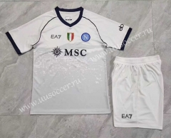 2023-24 Napoli  Away White Soccer Uniform-709