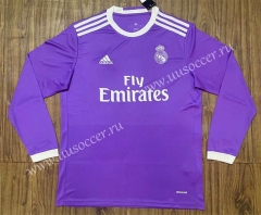 Retro Version 16-17 Real Madrid Away Purple Thailand Soccer Jersey AAA-SL