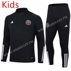 2023-2024 Miami FC Black Kids/Youth Soccer Tracksuit-411