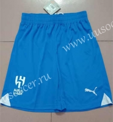 2023-24 Al Hilal Home  Blue Thailand Soccer Shorts-2886