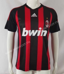 Retro Version08-09 AC Milan Home Red&Black  Thailand Soccer Jersey AAA-503