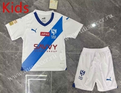 2023-24 Al Hilal  Away White Youth/Kids Soccer Uniform-GB