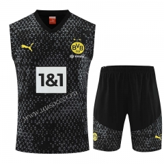 2023-24 Borussia Dortmund Black&Gray Thailand Soccer Vest unifrom-4627