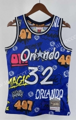 Reteo Version 94-95 Orlando Magic Mitchell&Ness Graffiti Blue #32 NBA Jersey-311