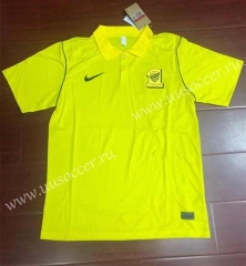 2023-2024  Al Ittihad Yellow Thailand Polo Shirt-2282
