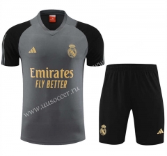2023-24 Real Madrid Grey Soccer uniform-418