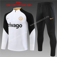 2023-24 Chelsea White  Kids/Youth Soccer Tracksuit