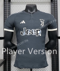Player version 2023-24  Juventus 2nd Away Black Thailand Soccer Jersey AAA-888