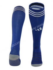 2023-2024 Leicester City Home Blue Soccer Socks