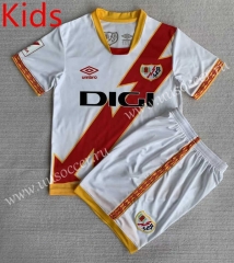 2023-2024 Rayo Vallecano Home Red&White Kids/Youth Soccer Uniform-AY