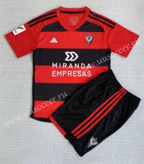 2023-2024 Mirandés Home Red&Black Soccer Uniform-AY
