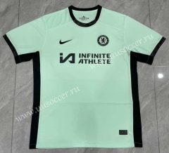 (With Ad) 2023-2024 Chelsea 2nd Away Green Thailand Soccer Jersey AAA-1475