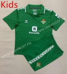 2023-2024 Real Betis Away Green Kids/Youth Soccer Unifrom-AY