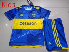 2023-2024 Boca Juniors Home Blue Kid/Youth Soccer Uniform-507
