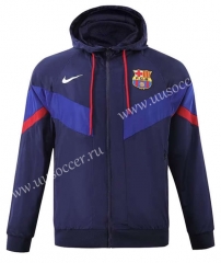 2023-2024 Barcelona Royal Blue Trench Coats With Hat-518