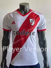 Player Version 2023-2024 River Plate Home White&Red Thailand Soccer Jersey AAA-518