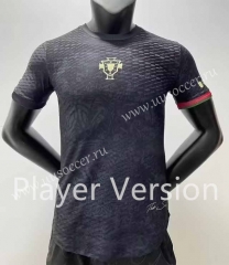 Player Version 2023-2024 Jointly-Designed Portugal Black Thailand Soccer Jersey AAA-7959