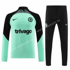 2023-2024 Chelsea Green Thailand Soccer Tracksuit Uniform-4627