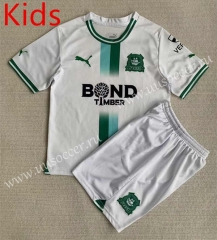 2023-24 Plymouth Argyle Away White kids Soccer Uniform-AY