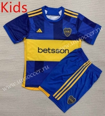 2023-2024 Boca Juniors Home Blue Kid/Youth Soccer Uniform-AY