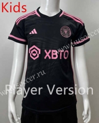 (Without Shorts) Player Version 2023-2024 Inter Miami CF Away Black Thailand Kids/Youth Soccer jersey-SJ