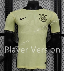 Player Version 2023-2024 Corinthians 2nd Away Yellow Thailand Soccer Jersey AAA-888