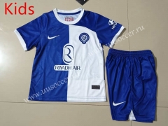 2023-2024 Atletico Madrid Away Blue&White Youth/Kids Soccer Uniform-507