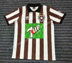 1995 Retro Version  Botafogo de FR  Home White &Black Thailand Soccer Jersey AAA-7568