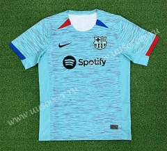 (S-4XL) 2023-2024 Barcelona 2nd Away Light Blue Thailand Soccer Jersey AAA-403