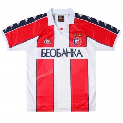Retro Version 95-97 Crvena zvezda Home Red&White Thailand Soccer Jersey AAA-7505