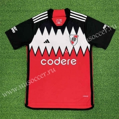 (S-4XL) 2023-2024 River Plate Away Red Thailand Soccer Jersey AAA-403