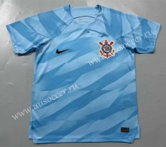 (S-4XL) 2023-2024 Corinthians Gaolkeeper Blue Thailand Soccer Jersey AAA-908