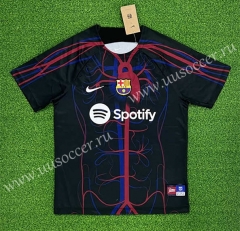 (s-4xl)2023-2024 Barcelona Special Version Black Thailand Soccer Jersey AAA-403