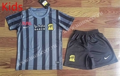 2023-2024 Ittihad Football Club Black&Grey Kid/Youth Soccer Uniform-709