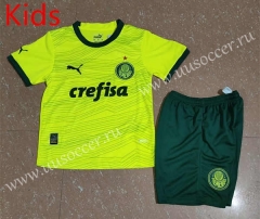 2023-2024 Palmeiras 2nd Away Fluorescent Kids/Youth Soccer Uniform-507