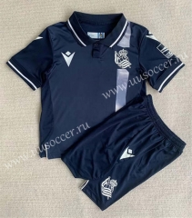 2023-24  Real Sociedad 2nd Away Royal Blue Soccer Uniform-AY