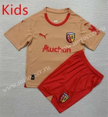 2023-2024 RC Lens 3rd Away Earthy Yellow Kids/Youth Soccer Uniform-AY