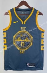 2018 Tailor-made Style Golden State Warriors Grey #8 NBA Jersey-311