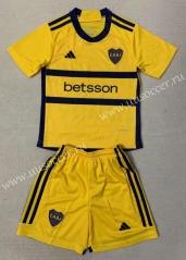 23-24 Boca Juniors Away Yellow Soccer Uniform-AY
