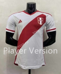 Player Version 2023-2024 Peru Home White Thailand Soccer Jersey AAA-7642