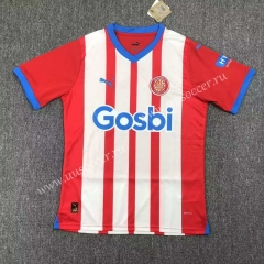 2023-2024 Girona FC Home Red&White Stripe Thailand Soccer Jesrey AAA-417