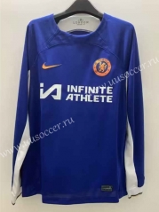 (S-3XL) 2023-2024 Chelsea Home Blue LS Thailand Soccer Jersey AAA-9268