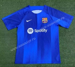 2023-24 Barcelona Blue Thailand Soccer Training Jersey-416