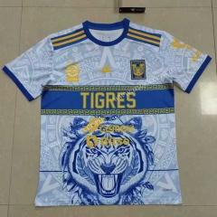 (S-4XL) 2023-2024 Tigres UANL 2nd Away White Thailand Soccer Jersey AAA-818