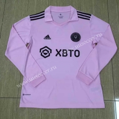 23-24 Inter Miami CF Home Pink  LS Thailand Soccer Jersey AAA-422
