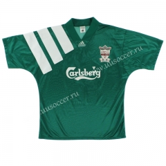 1991-92 Retro Version Liverpool Away Green Thailand Soccer Jersey AAA-SL