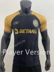 Player Version 23-24 Sporting Clube de Portugal 2nd Away Black Thailand Soccer Jersey AAA-416