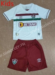 23-24 Fluminense de Feira Away White Kids/Youth Soccer Uniform-507