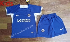 23-24 Chelsea Home Blue Kid/Youth Soccer Uniform-709